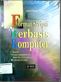 FORMAT SKRIPSI BERBASIS KOMPUTER URAIAN TENTANG REFERENSI DALAM TEKS