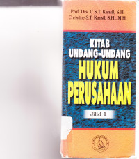 KITAB UNDANG-UNDANG HUKUM PERUSAHAAN JILID 1