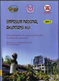 Image of SIMPOSIUM NASIONAL AKUNTANSI XVI MANADO, SESI I