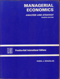 Image of MANAGERIAL ECONOMICS ANALYSIS AND STRATEGY, FOURTH EDITION