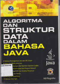 Image of ALGORITMA DAN STRUKTUR DATA DALAM BAHASA JAVA