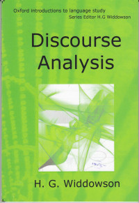 DISCOURSE ANALYSIS