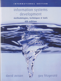 Image of INFORMATION SYSTEMS DEVELOPMENT : METHODOLOGIES, TECHNIQUES & TOOLS, 4TH EDITION