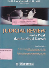 JUDICIAL REVIEW: PERDA PAJAK DAN RETRIBUSI DAERAH