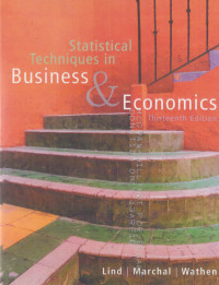 STATISTICAL TECHNIQUES IN BUSINESS & ECONOMICS,13 ED.