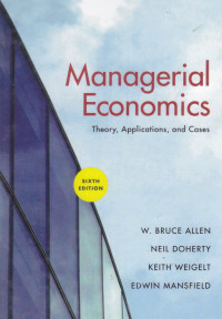 Image of MANAGERIAL ECONOMICS: THEORY, APPLICATION AND CASES, 6 ED.
