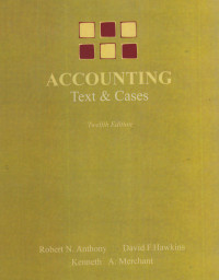 Image of ACCOUNTING:TEXT AND CASES, 12 ED.