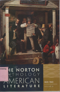 THE NORTON ANTHOLOGY AMARICAN LITERATURE VOL.B Ed.8 Beginnings 1820-1865