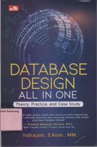 Image of DATABASE DESIGN ALL IN ONE;Theory, Practice & Study