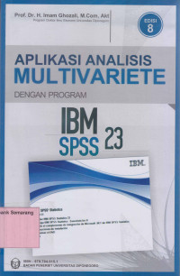 Image of APLIKASI ANALISIS MULTIVARIETE dgn PROGRAM IBM SPSS 23.Ed-8