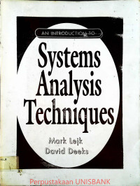 AN INTRODUCTION TO SYSTEM ANALYSIS TECHNIQUE