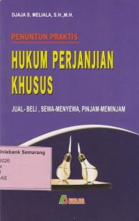 Image of PENUNTUN PRAKTIS HUKUM PERJANJIAN KHUSUS