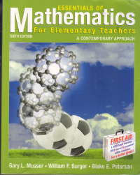 Image of Essentials of Mathematics for Elementary Teachers a contemporary approach