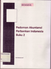 PEDOMAN AKUNTANSI PERBANKAN INDONESIA