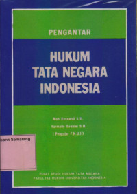 PENGANTAR HUKUM TATA NEGARA INDONESIA