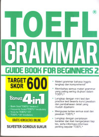 Image of TOEFL Grammar: Guide Book For Beginners 2