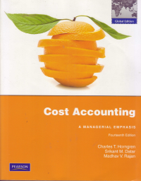 Image of COST ACCOUNTING A MANAGERIAL EMPHASIS